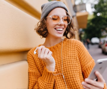 Woman with phone