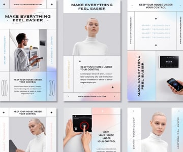 Instagram stories concept